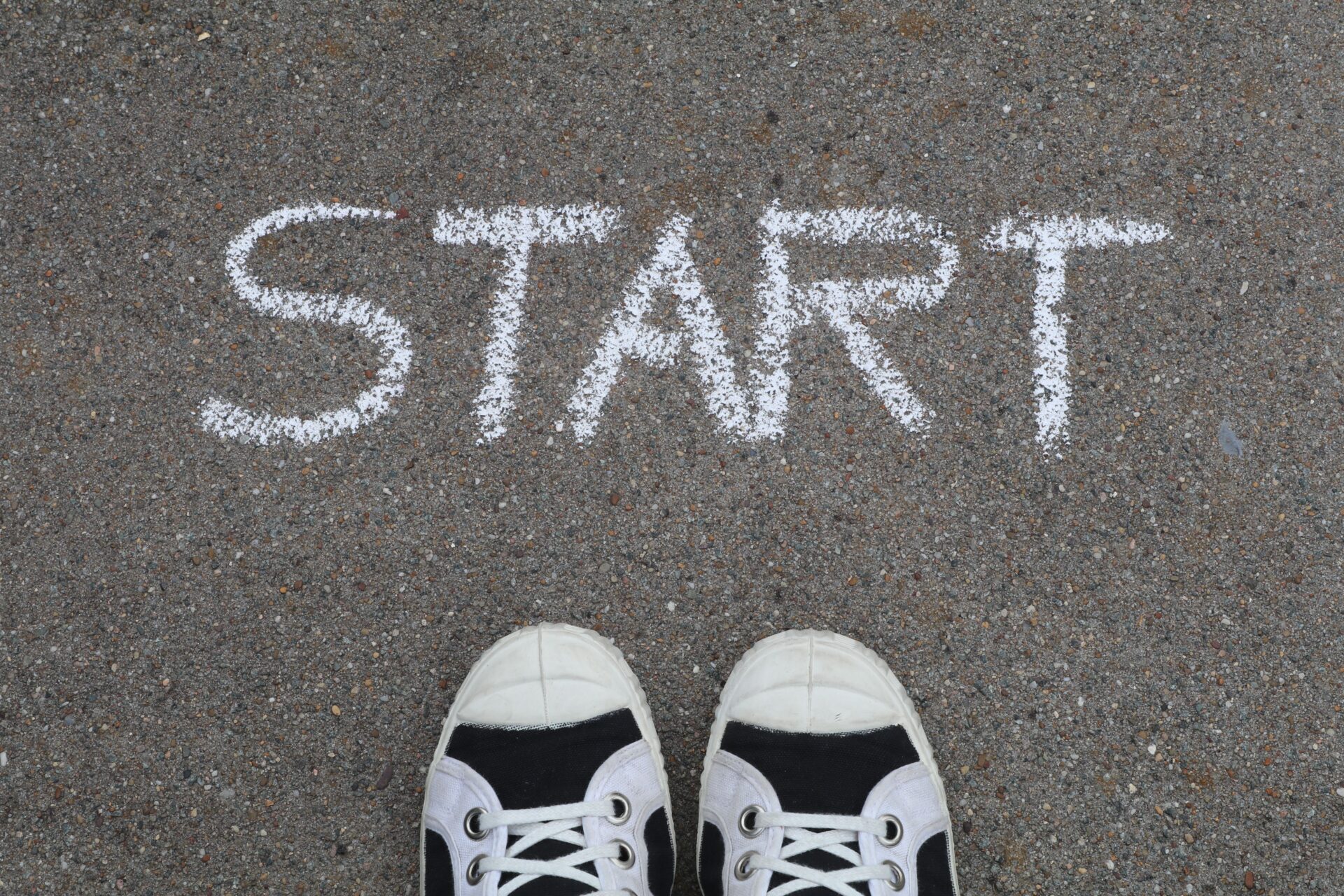 Redundancy retraining – feet at a START line, beginning a new chapter